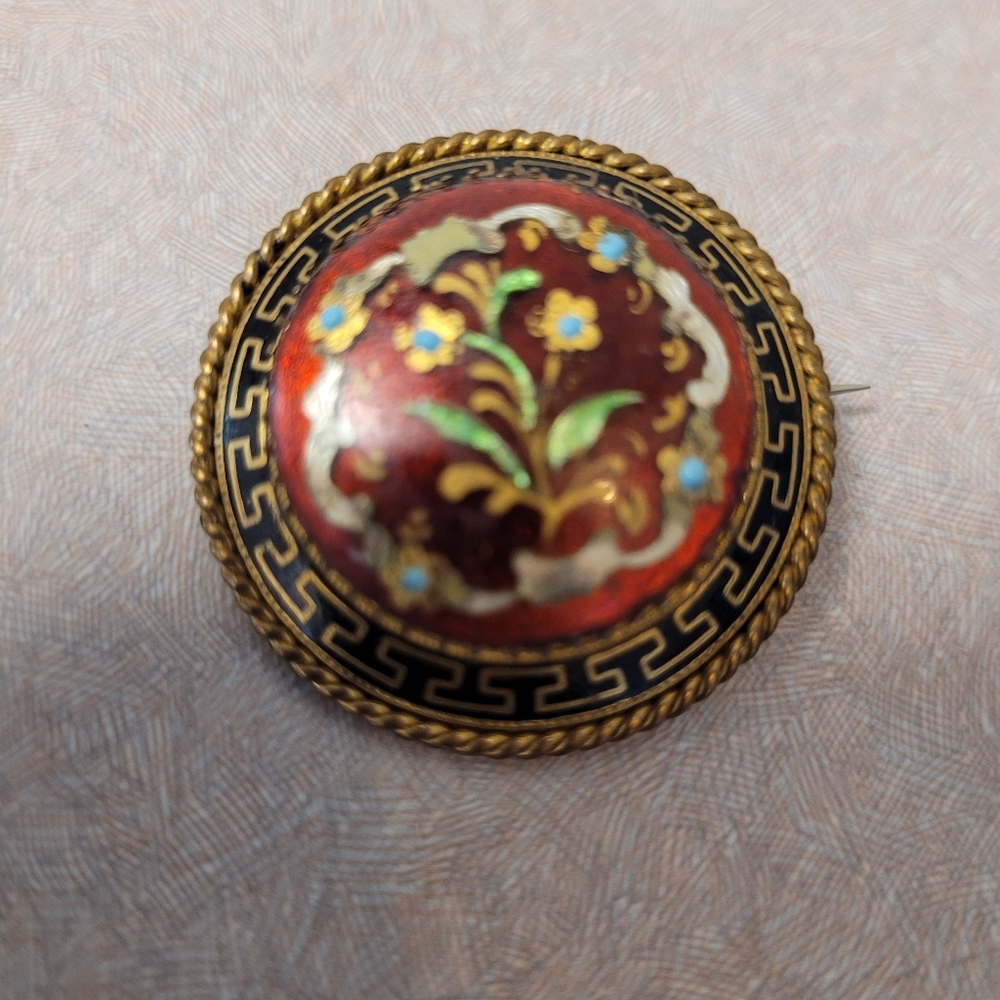 Antique Floral Brooch - Picture 4 of 7